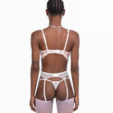 Laia Cream Garter | Pas do pończoch