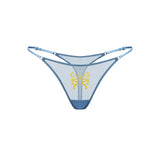 Butterfly Ash Blue Thong