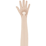 Nirvana Long Beige Gloves