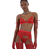 Ember Red Garter | Garter belt