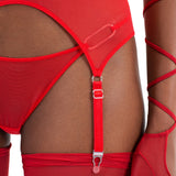 Ember Red Garter | Garter belt