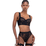 Sicilia Nero High-Waist Brief