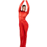 Gossamer Red Dress