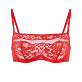 Elisa Red Bandeau Bra