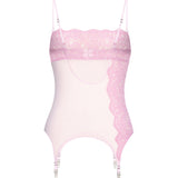 Rhea Pink Garter Mini Dress