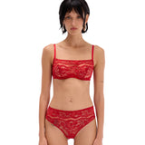 Elisa Red Bandeau Bra