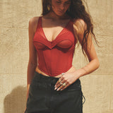 Asteria Red Corsage Bra