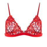 Ami Red Bralette Bra