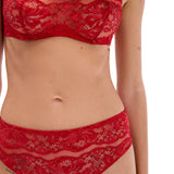 Elisa Red Bandeau Bra