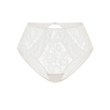 Elain White High Waist Brief