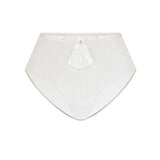 Elain White High Waist Brief