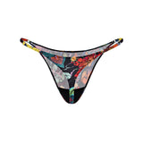 Aliens Black Silk Thong