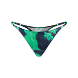Aliens Space Green Silk Thong