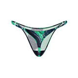Aliens Space Green Silk Thong