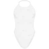 Emery White One Piece Swimsuit