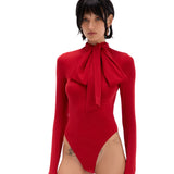 Leona Red Bodysuit