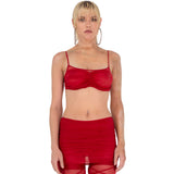 Amora Red Shorts
