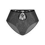 Elain Black High Waist Brief