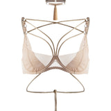 Kasumi Beige Bra & Chocker set