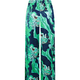 Aliens Space Green Silk Pants