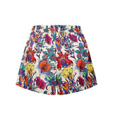 Aliens Beige Silk Shorts