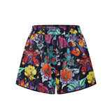 Aliens Black Silk Shorts